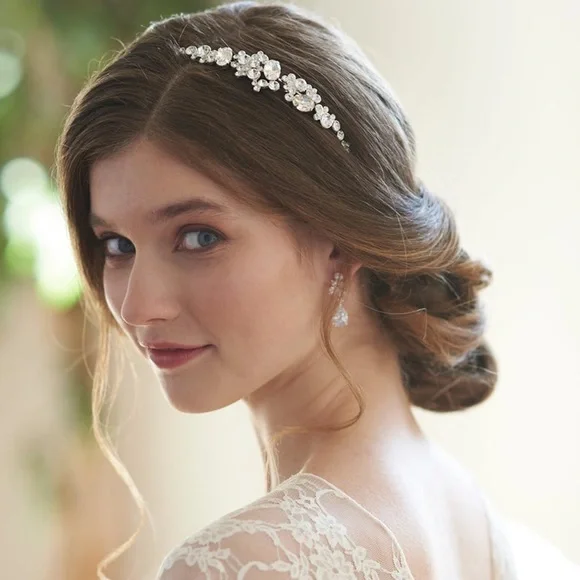Elegant Crystal Rhinestone Bridal Tiara Headband Amazon.com: Rannyrena Rhinestone Crystal Tiara Crown for  main image 3